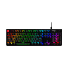 Клавиатура, HyperX, 639N5AA#ABA, Alloy Origins PBT HX Aqua, Игровая, Механическая, HyperX Aqua-Tactile switch, USB, кабель 1.8м, Подсветка RGB, Анг/Рус, Чёрный