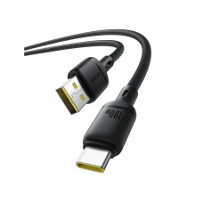 Интерфейсный кабель, Baseus, Silky (P10377703113-01), USB to Type-C, 100W, 2m, Черный