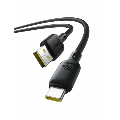 Интерфейсный кабель, Baseus, Silky (P10377703113-01), USB to Type-C, 100W, 2m, Черный