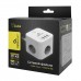 Сетевой фильтр + зарядка Cablexpert CUBE-3-CU3-W-1.5, Белый 1.5m, 3 розетки, 10A, 1xType-C/3xUSB, White