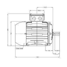 Асинхронный электродвигатель, WEG, 17376514, WGOST-90L, 3 kW, 2 Пол, B3T, 220/380 В, 50 Гц, IE1, IP55, Std.