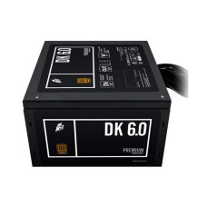 Блок питания, 1STPLAYER, DK PREMIUM PS-600AX, 600W, ATX, APFC, BRONZE, 20+4pin, 4+4pin, 6*Sata, 2*Molex, 2*PCI-E 6+2pin, Вентилятор 12см, 14015086 мм, Черный