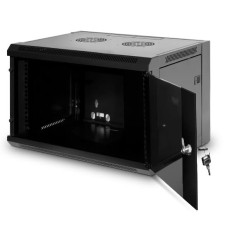 Шкаф коммуникационный настенный, SHIP, 5606.01.100, SE серия, 19'' 6U, 570*600*380 мм, Ш*Г*В, IP20, Чёрный