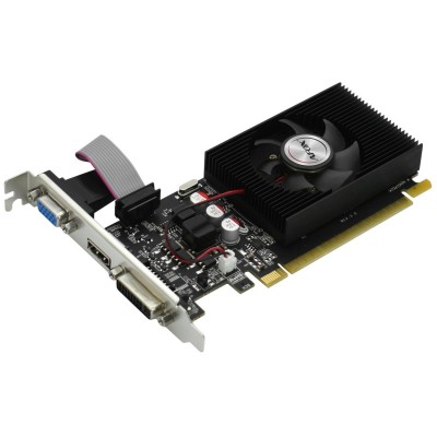 Видеокарта Afox GT610 [AF610-1024D3L7-V6], 1 GB SVGA PCI Express, GT 610 DVI/HDMI/VGA, DDR3/64bit, +LP, [AF610-1024D3L7-V6]