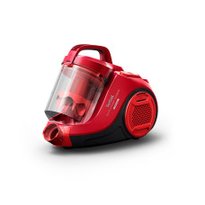Пылесос, Tefal, Swift Power Cyclonic TW2913EA, Сухая уборка, Объем контейнера 1.2л, Уровень шума 77 дБ, 2 насадки, Мощность 2100 Вт, Длина шнура 7.6м, Красный/Черный