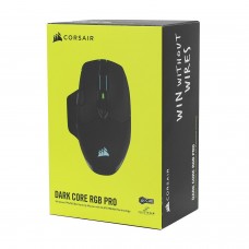 Мышь Corsair Dark Core RGB PRO, Wireless, [CH-9315411-EU], 18000dpi, 2.4GHz, черная 