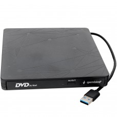 Внешний оптический привод Gembird DVD-USB-03, Черный 