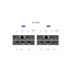 Удлинитель HDMI, Lenkeng, LKV565P, POC, (4K@60Hz, 70m)