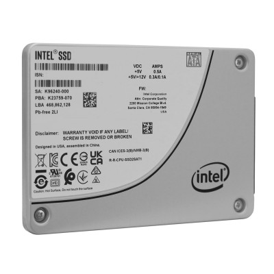 Твердотельный накопитель SSD Intel D3-S4520 Series SSDSC2KB480GZ01, 480 GB SATA SATA 6Gb/s