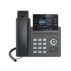 IP телефон, Grandstream, GRP2613, 3 SIP-аккаунта, 6 линий, 2x GbE PoE, цветной ЖК-дисплей 320x240 (2.8"), 24 виртуальных клавиши BLF, блок питания 5 В / 0.6 А