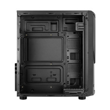 Компьютерный корпус, Aerocool, Tomahawk-S-BK-v2 , ATX/Micro ATX, USB 2*2.0, HD-Audio+ Mic, Высота процессорного кулера до 167мм, Длина VGA до 324мм, 1*3.5"/4*2.5", Толщина 0,5мм, 440,5x202x399мм, Без Б/П, Черный