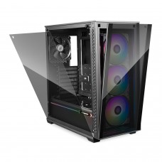 Корпус ATX midi tower DeepCool, Matrexx 70 ADD-RGB 3F, (без БП), black 