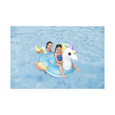 Надувная игрушка для катания верхом Единорог (Fantasy Unicorn) 155 х 119 см, BESTWAY, 41114, Винил, Голубой, С ручками, Цветная коробка