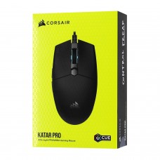 Мышь Corsair, Katar PRO, Optical, 12400 dpi, USB, Черный 