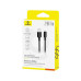 Интерфейсный кабель, Baseus, Silky (P10377702113-00), USB to iP, 2.4A, 1m, Черный