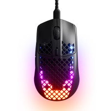 Компьютерная мышь, Steelseries, Aerox 3 (2022) Onyx, 62611, Игровая, Оптическая, 8500 CPI, 6 кнопок, Подсветка RGB, Проводная 1.8 м, USB, Чёрная