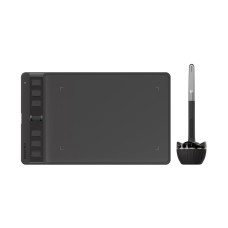 Графический планшет, Huion, Inspiroy 2 S BLACK (H641P-K), Перо PW110, EMR, 5080 LPI, 8192 уровня, Максимальная высота работы пера 10 мм, 260PPS, Точность: ±0.3mm, Экспресс клавиши: 6, черный