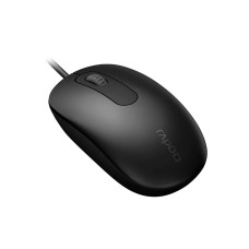 Компьютерная мышь, Rapoo, N200, Оптическая, 1000dpi, USB, Количество кнопок 3, Длина кабеля 1,5 метра, Чёрный