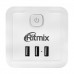 Сетевой фильтр + зарядка Ritmix RM-043, Белый 4 розетки, 16A, 3 USB, white