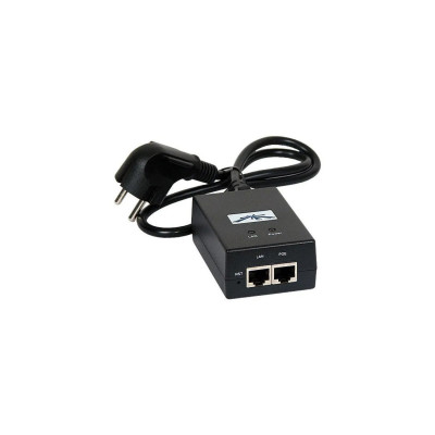 PoE адаптер, Ubiquiti, POE-24-24W-G, PoE Injector 24VDC 24W Gbit, passive PoE, 10/100/1000Mbps Ethernet, 100-240V AC, 24В, 24W