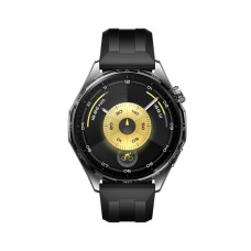 Смарт часы, Huawei, Watch GT 6 ATM-B19 46mm, Дисплей 1.47" цветной AMOLED-экран, Разрешение 466 x 466, Водонепроницаемые (5 АТМ), Atum-B19F, (Black Fluoroelastomer Strap) Черный