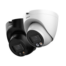 IP видеокамера, Dahua, DH-IPC-HDW2249TP-S-IL-0280B, 2-мегапиксельная, купольная, интеллектуальная двойная подсветка Фиксированная WizSense