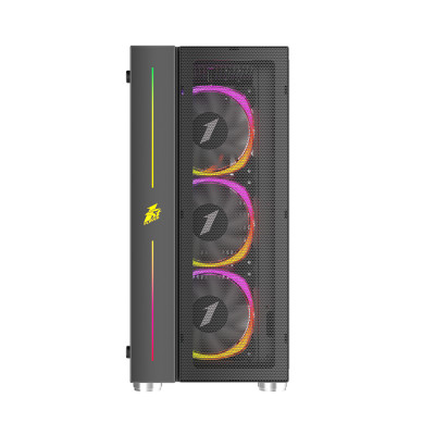 Компьютерный корпус, 1STPLAYER, B7-BK-4M3C4, BLACK.SIR B7-BK-4M3C4, Mid-Tower, ATX/M-ATX/M-ITX, USB3.0*1, USB2.0*2, HD AUDIO+Mic, 4*120мм M3 ARGB вентилятор, Высота процессорного кулера до 165мм, Длина VGA до 315мм, 2*3,5/2*2,5, Сталь/Пластик/Закаленное с