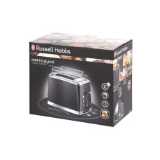 Тостер, Russell Hobbs, 26150-56, Мощность 1550Вт, 6 режимов обжаривания, 2 отделения, Таймер, Функция "Размораживание", Функция "Отмена", Функция «подогрева» во время приготовления, Черный