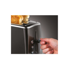 Тостер, Russell Hobbs, 26150-56, Мощность 1550Вт, 6 режимов обжаривания, 2 отделения, Таймер, Функция "Размораживание", Функция "Отмена", Функция «подогрева» во время приготовления, Черный