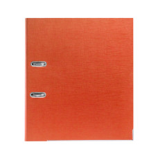 Папка-регистратор с арочным механизмом, Deluxe, Office 3-OE6 (3" ORANGE), А4, 70 мм, 1200 мкм. (2 мм.), PVC/PVC, Разборная, оранжевый