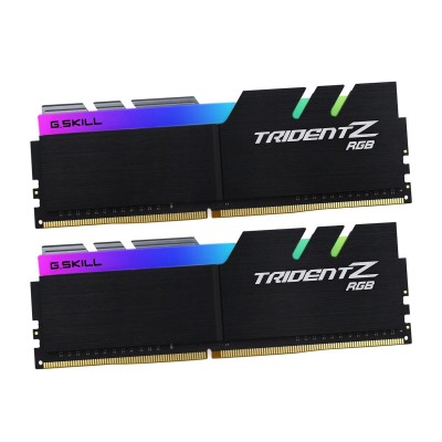 Оперативная память G.Skill Trident Z RGB, F4-3200C16D-32GTZR DDR4, 32 GB DIMM kit <3200MHz> (2x16GB), 16-18-18-38