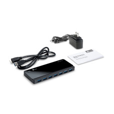 Концентратор USB, TP-Link, UH700, 7-портовый концентратор USB 3.0,1 порт micro USB, тип B Концентратор USB, TP-Link, UH700, 7-портовый концентратор USB 3.0,1 порт micro USB, тип B