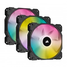 Комплект вентиляторов Corsair iCUE SP120 RGB Elite, 12cm (Triple Pack Fan with Lighting Node Core) 