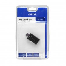 Звуковая карта Hama USB H-51620, 00051620, Черный 