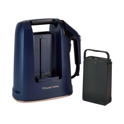 Отпариватель, Russell Hobbs, 27600-56, Мощность 1700 Вт,Емкость резервуара для воды 750 мл,Максимальная подача пара 20-25 г/мин, Быстрый нагрев за 45 секунд, Вертикальное отпаривание,Синий