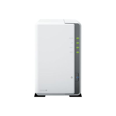 Система хранения данных, Synology, DS223j, Realtek RTD1619B, 1GB, RJ-45 1GbE