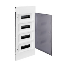 Щит встраиваемый, Legrand, 135554 Practibox S, 4х12 IP40 Дымчатая дверь
