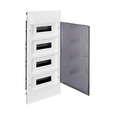 Щит встраиваемый, Legrand, 135554 Practibox S, 4х12 IP40 Дымчатая дверь
