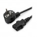 Кабель питания, Cablexpert PC-186, 1.8м, Черный Cable power, Schuko - C13, black