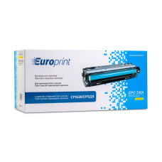 Картридж, Europrint, EPC-CE742A, Жёлтый, Для принтеров HP Color LaserJet CP5220/CP5225, 7300 страниц.
