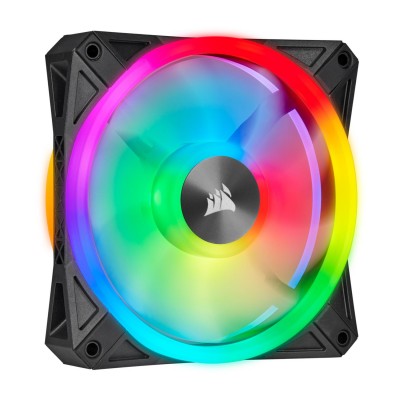 Вентилятор Corsair, iCUE QL120 RGB, 12cm (Single Pack) Fan for case, 1500rpm, 41.8CFM, CO-9050097-WW