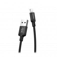 Кабель USB, Hoco  X14, Lightning, USB 2.0, 2м, черный 