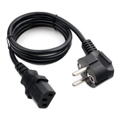 Кабель питания, Cablexpert PC-186-VDE-1M, 1м Cable power, black