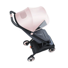 Детская коляска, Qborn, MITU, Folding Baby Stroller, Прогулочная, Складная конструкция, Защита от солнца UPF50+, Максимальная нагрузка 15кг, Розовый