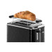Тостер, Russell Hobbs, 28091-56, Мощность 1050Вт, 5 режимов обжаривания, 2 отделения, Таймер, Функция "Размораживание", Функция "Отмена", Функция «подогрева» во время приготовления, Черный