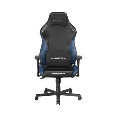 Игровое компьютерное кресло, DX Racer, GC/LHE23LTALTC/NI, Hammer series, Рекомендуемый рост: до 190 см, Рекомендуемый вес: до 115 кг, Эко-кожа, Угол наклона до 135°, 3D подлокотники, Нейлоновая основа кресла, Механизм качания: топ-ган, Черно-синий