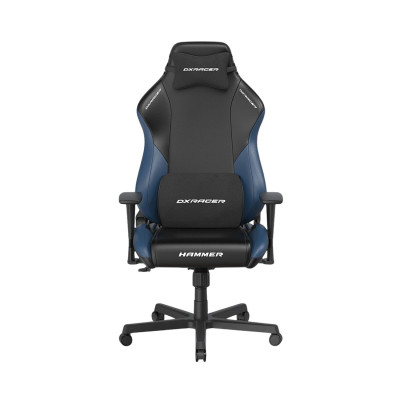 Игровое компьютерное кресло, DX Racer, GC/LHE23LTALTC/NI, Hammer series, Рекомендуемый рост: до 190 см, Рекомендуемый вес: до 115 кг, Эко-кожа, Угол наклона до 135°, 3D подлокотники, Нейлоновая основа кресла, Механизм качания: топ-ган, Черно-синий
