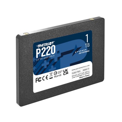 Твердотельный накопитель SSD Patriot P220, 1 TB SATA P220S1TB25, SATA 6Gb/s