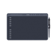 Графический планшет, Huion, HS611, Разрешение 5080 lpi, Чувствительность к нажатию 8192, Интерфейс USB-С, Рабочая область 258,4*161,5 мм. (10,1"x6,35"), Серый