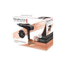 Фен, Remington, AC5700, 2 скорости, 3 температурных режимов, AC мотор, Ионизация, Подача холодного воздуха, Длина кабеля 3м, Мощность 2200 Вт, Черный